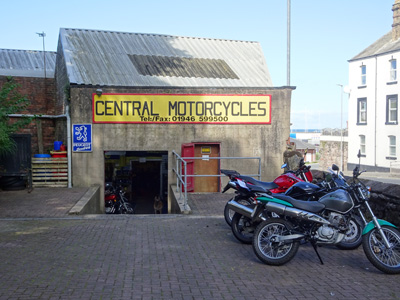 Central Motorcycles shop entrance