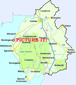 Cumbria Map