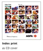Index Print as CD Cover
