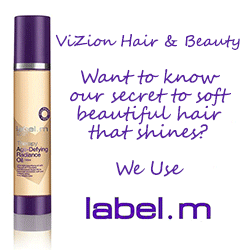 ViZiON Hair & Beauty label.m age defying